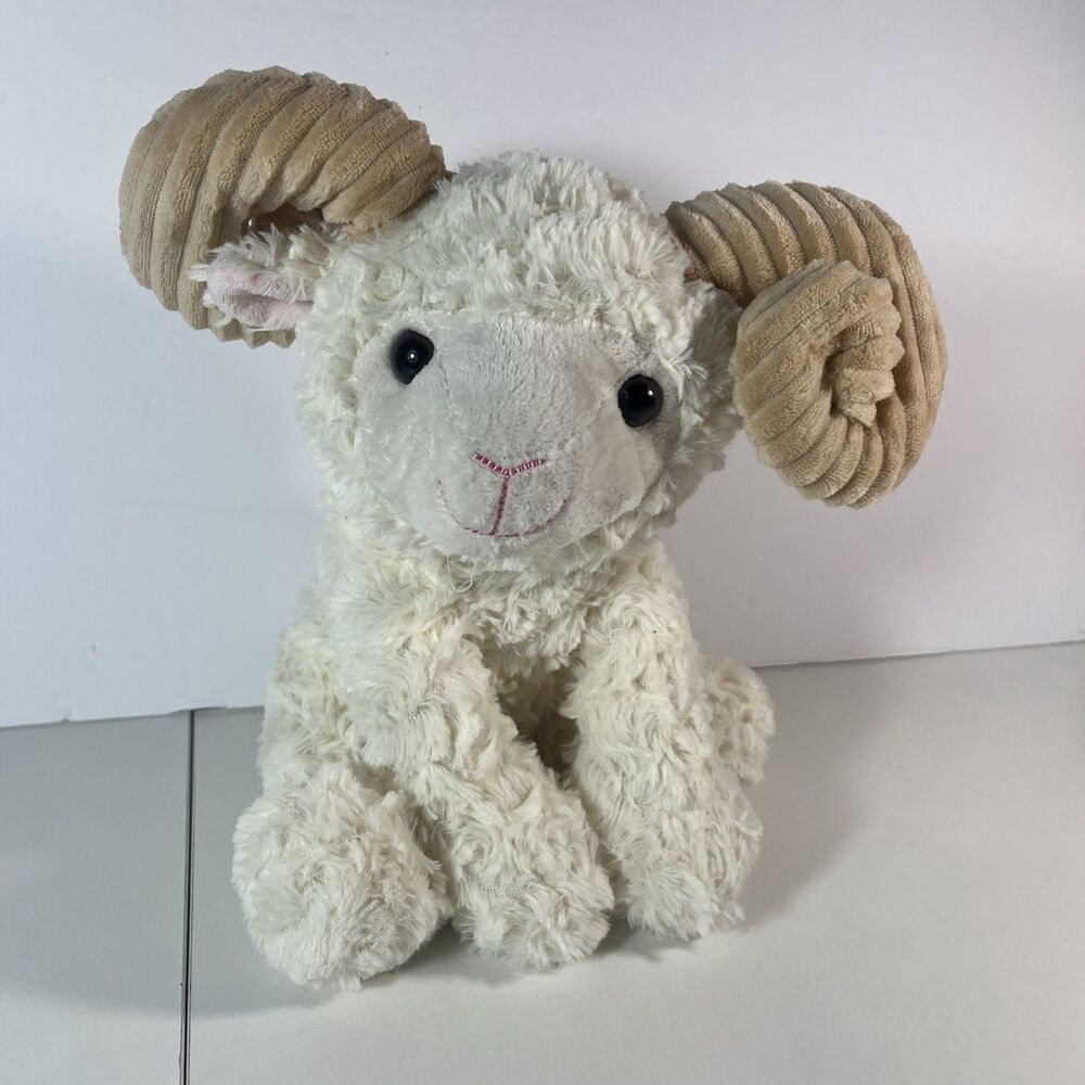 Walmart Ram Lamb Cream Brown Plush Stuffed Animal Kids Toy 12"